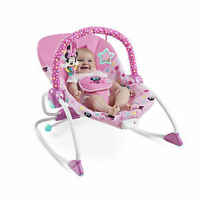 disney baby minnie mouse stars & smiles infant to toddler rocker